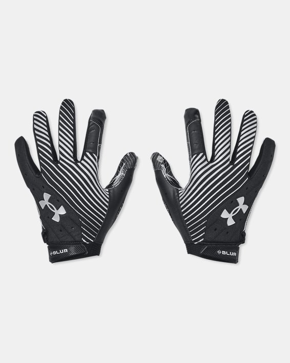 Men's UA Blur Football Gloves, Black, pdpMainDesktop image number 0